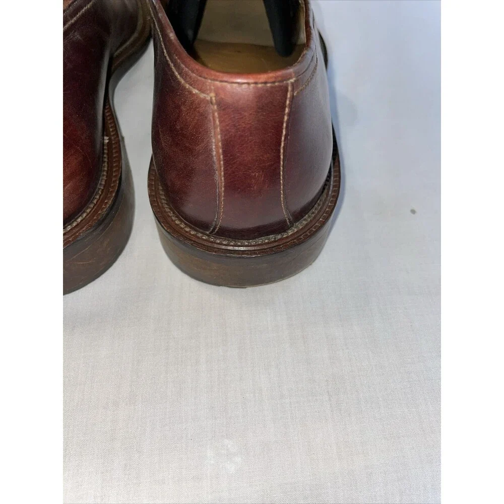 Folio New York Italy Dress Loafers Mens Size 11 M Brown Leather  Slip On Tassels